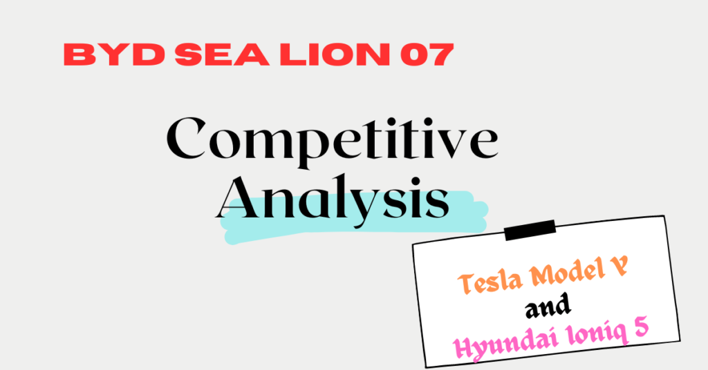 BYD Sea Lion 07 Comparison with Competitors